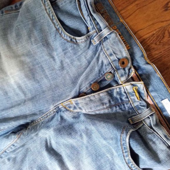 Tommy Hilfiger Premium Bootcut Dark Blue Denim Jeans - W34 x L32 - Picture 3 of 4